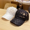 The new Korean-style summer lace flower baseball cap for women is fashionable, versatile and elegant. It also features a sunshade and perforated baseball cap details Picture